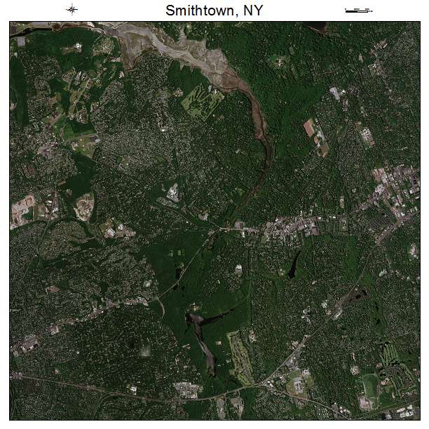 Smithtown, NY air photo map