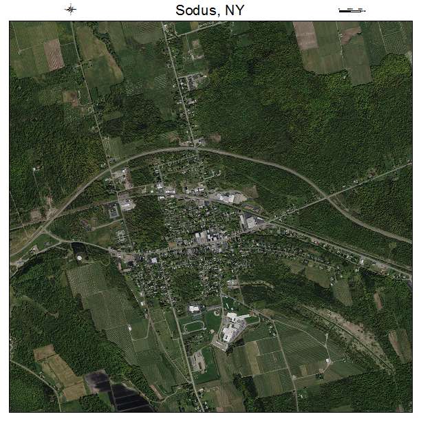 Sodus, NY air photo map
