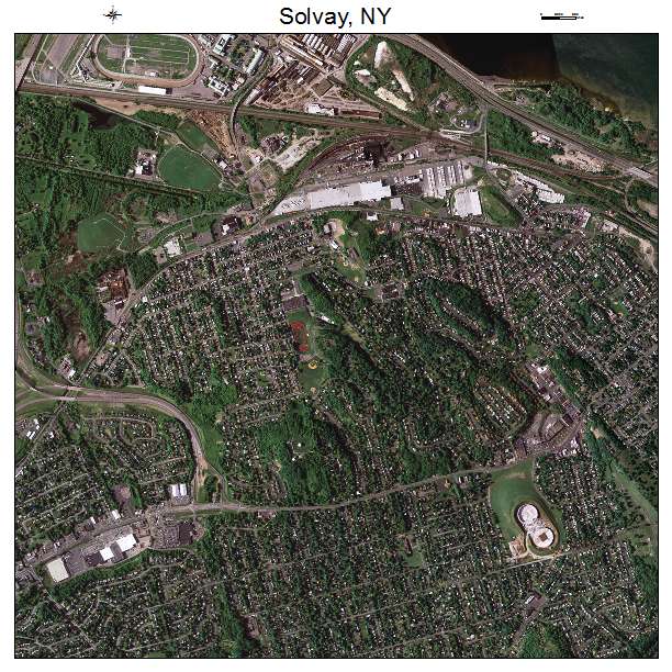 Solvay, NY air photo map