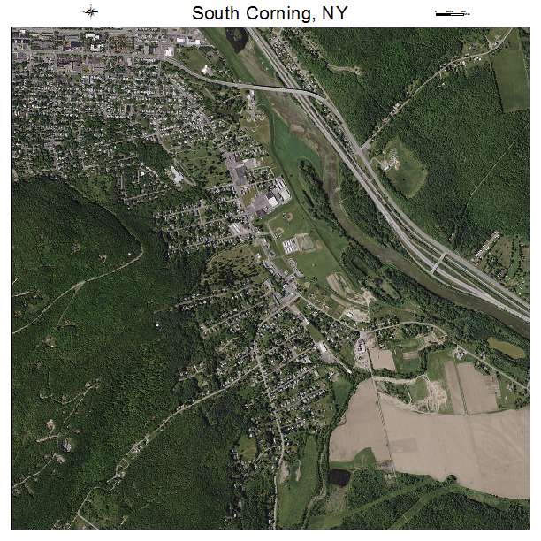 South Corning, NY air photo map