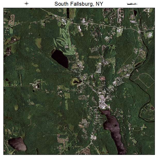 South Fallsburg, NY air photo map