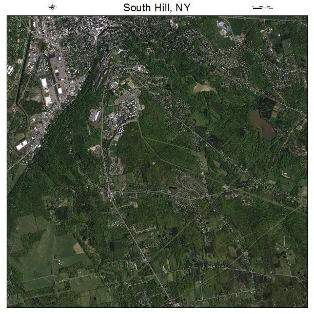 South Hill, NY air photo map