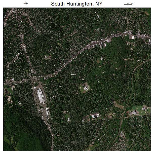 South Huntington, NY air photo map