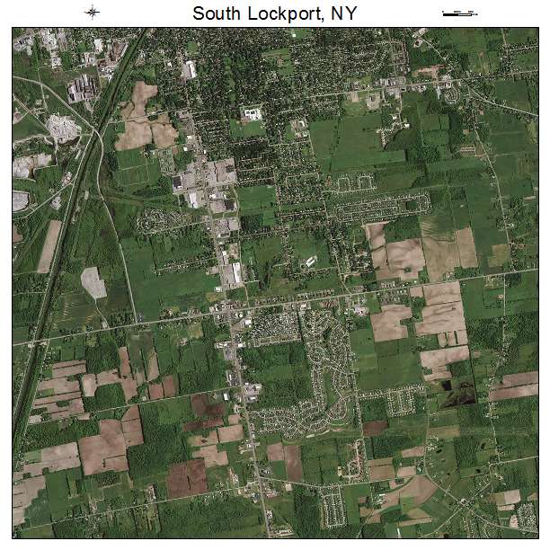 South Lockport, NY air photo map