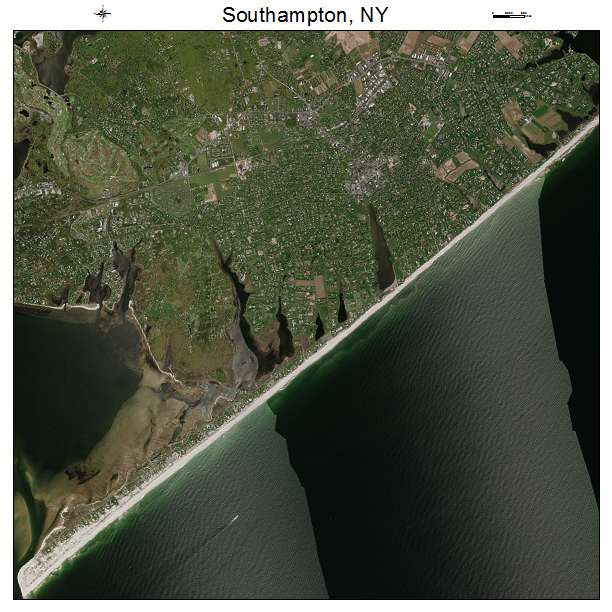 Southampton, NY air photo map