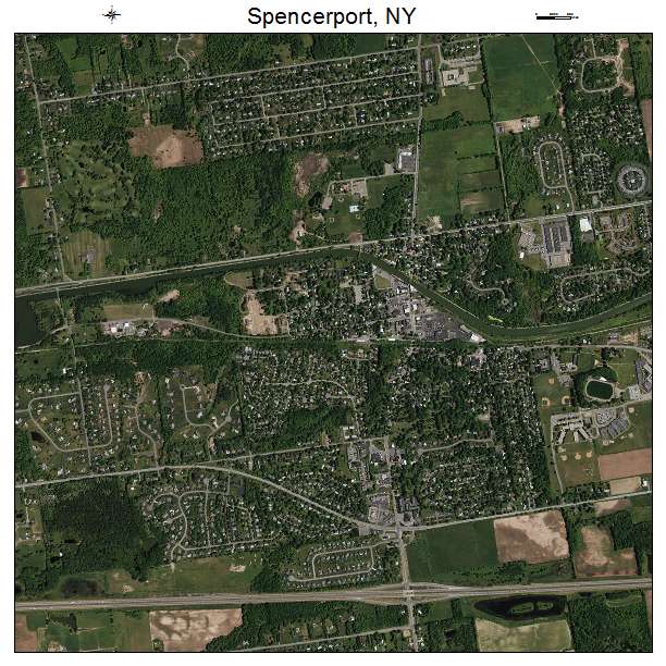 Spencerport, NY air photo map