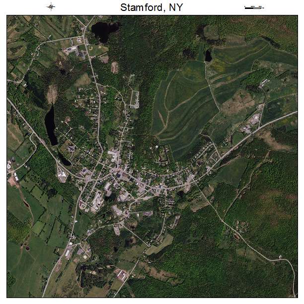 Stamford, NY air photo map