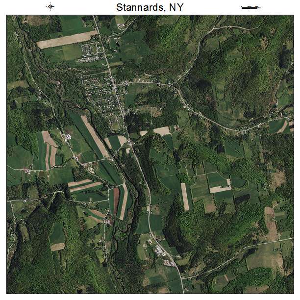 Stannards, NY air photo map