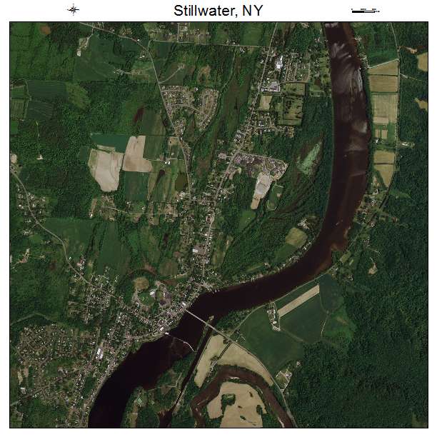 Stillwater, NY air photo map