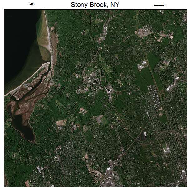 Stony Brook, NY air photo map