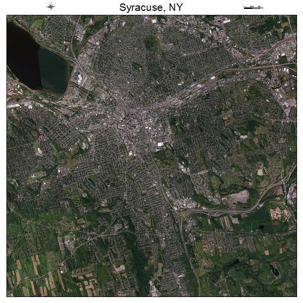 Syracuse, NY air photo map