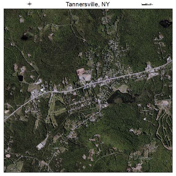 Tannersville, NY air photo map