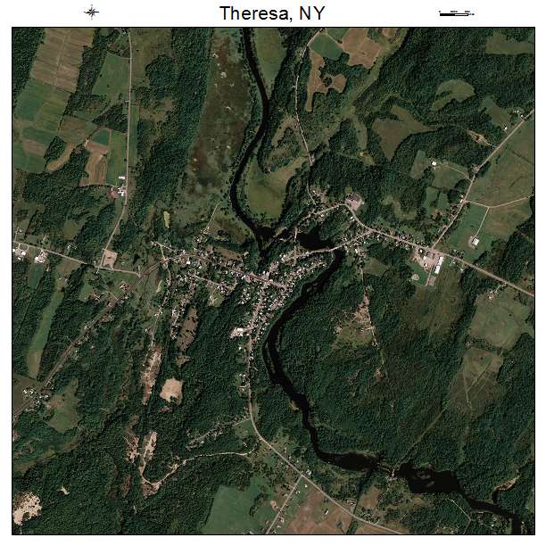 Theresa, NY air photo map