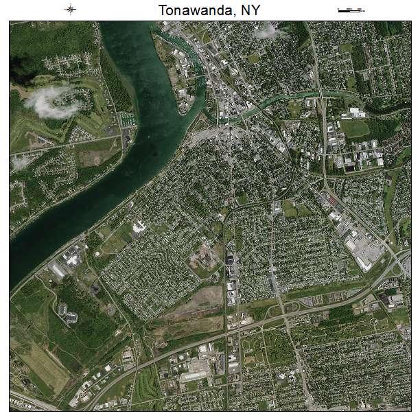 Tonawanda, NY air photo map