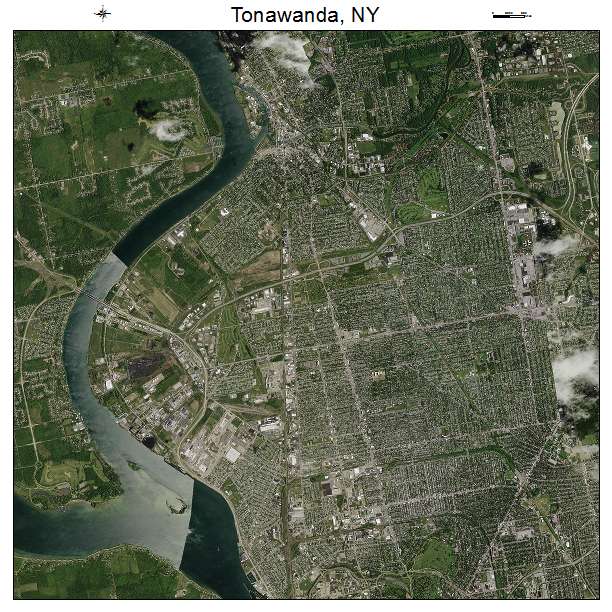 Tonawanda, NY air photo map