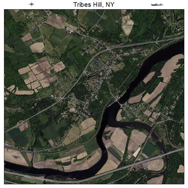 Tribes Hill, NY air photo map