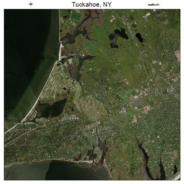 Tuckahoe, NY air photo map