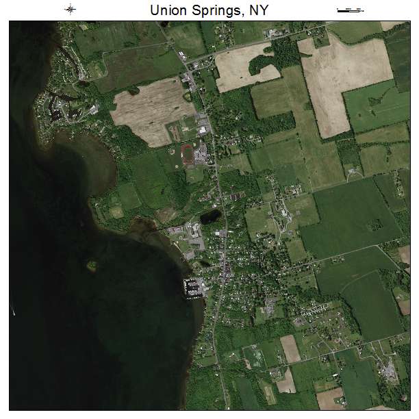 Union Springs, NY air photo map