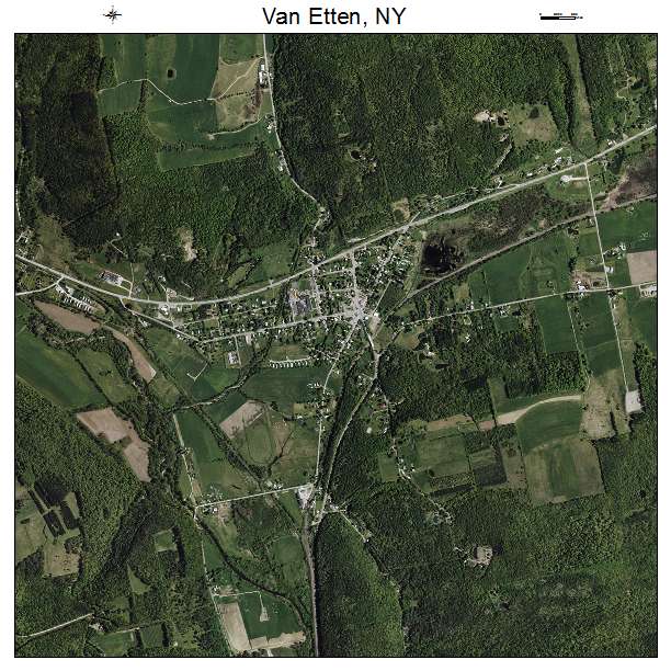 Van Etten, NY air photo map