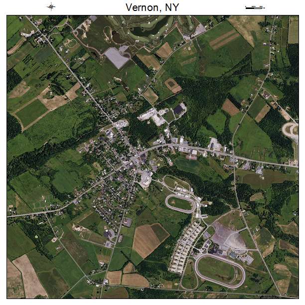 Vernon, NY air photo map