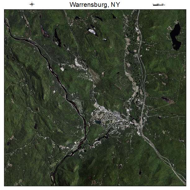 Warrensburg, NY air photo map