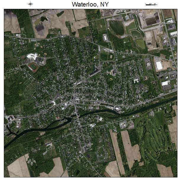 Waterloo, NY air photo map