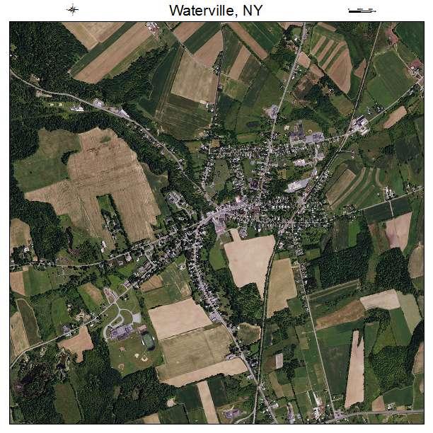 Waterville, NY air photo map