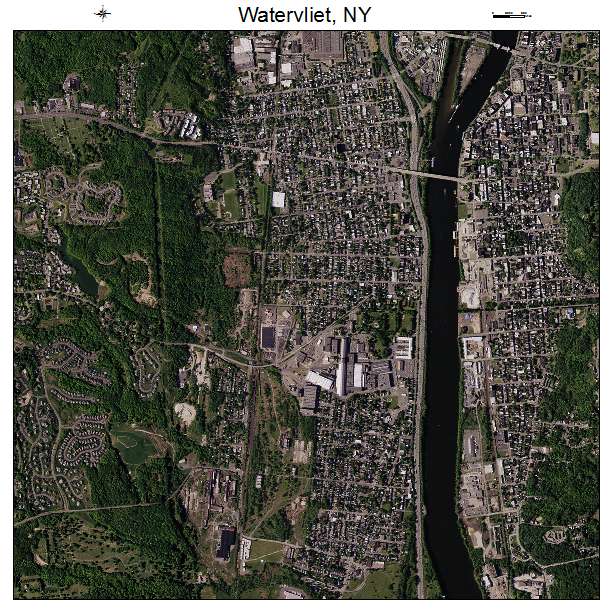 Watervliet, NY air photo map