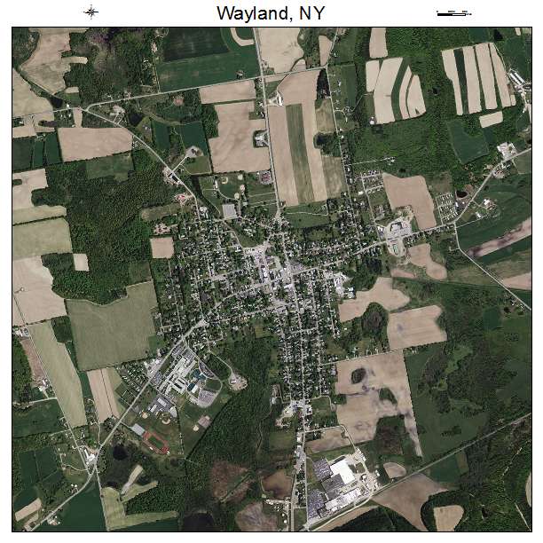 Wayland, NY air photo map
