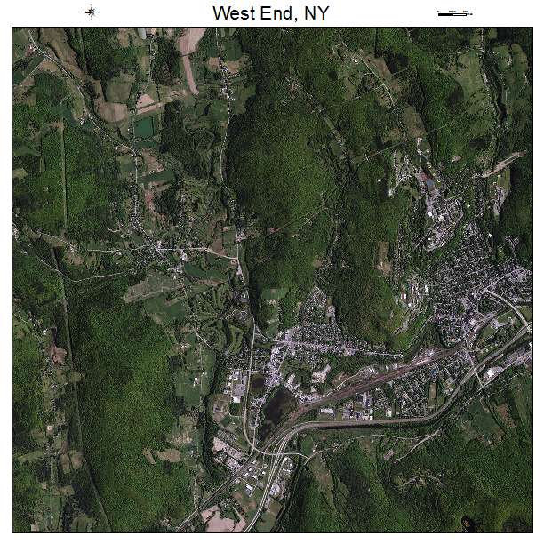 West End, NY air photo map