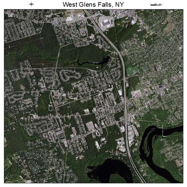 West Glens Falls, NY air photo map