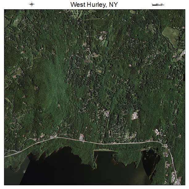 West Hurley, NY air photo map