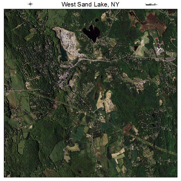 West Sand Lake, NY air photo map