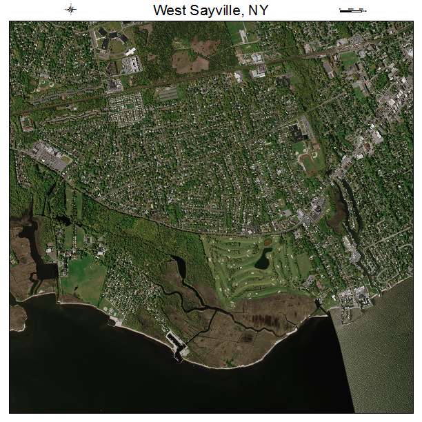 West Sayville, NY air photo map
