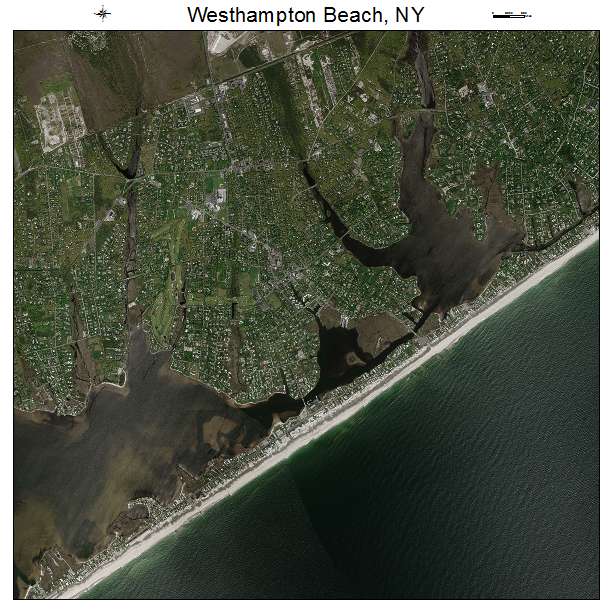 Westhampton Beach, NY air photo map