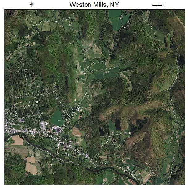 Weston Mills, NY air photo map