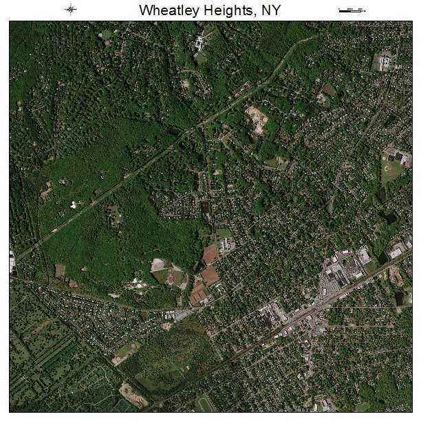 Wheatley Heights, NY air photo map