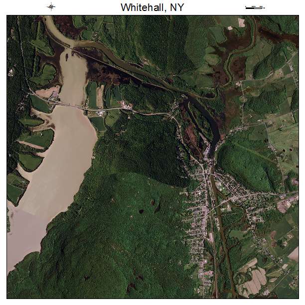 Whitehall, NY air photo map