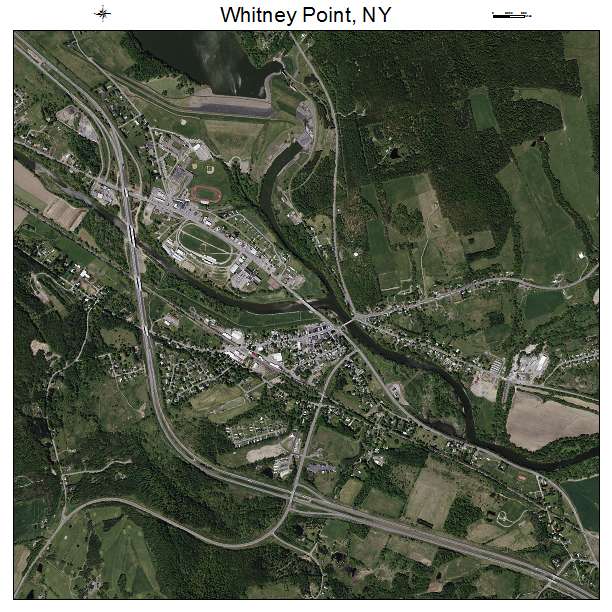 Whitney Point, NY air photo map