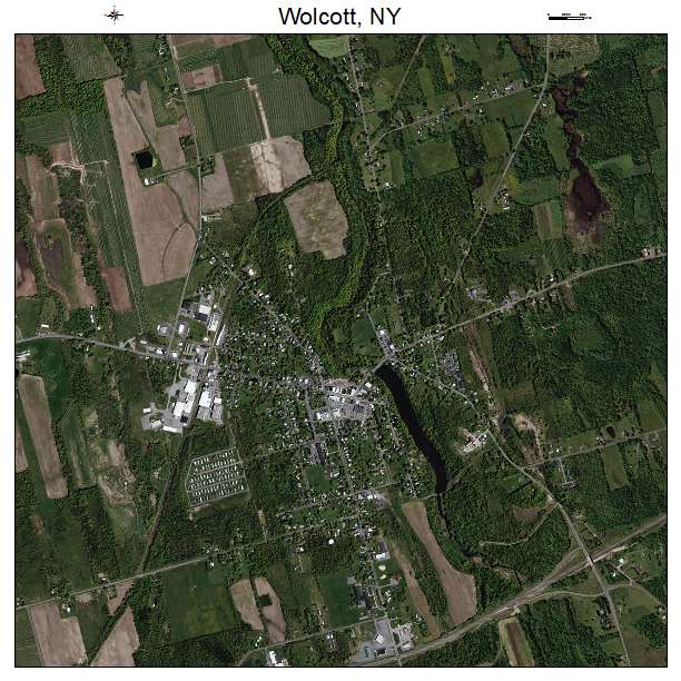 Wolcott, NY air photo map