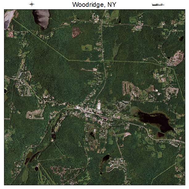 Woodridge, NY air photo map