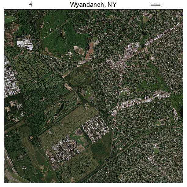 Wyandanch, NY air photo map