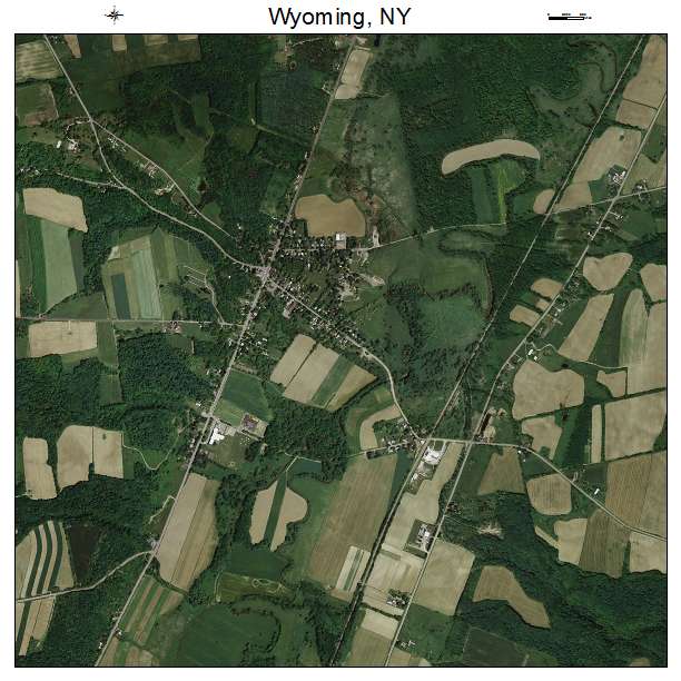 Wyoming, NY air photo map