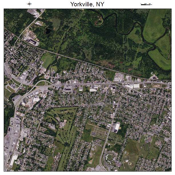 Yorkville, NY air photo map