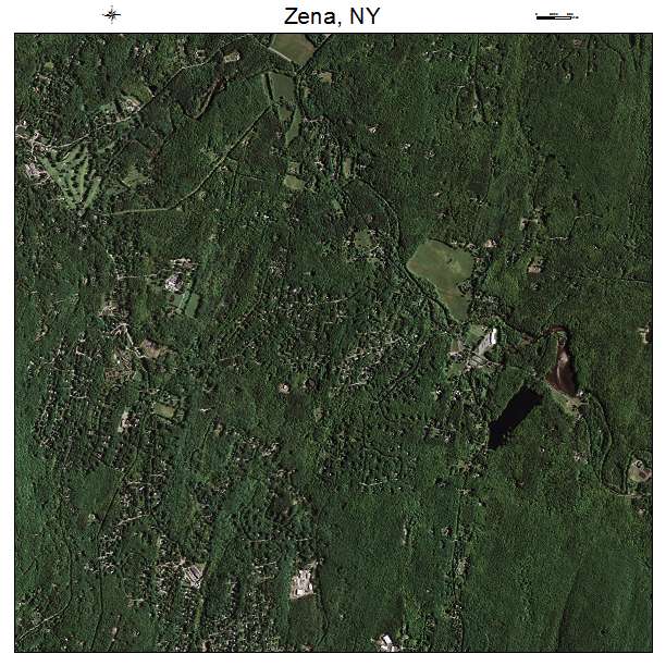 Zena, NY air photo map