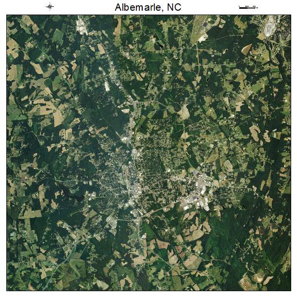 Albemarle, NC air photo map