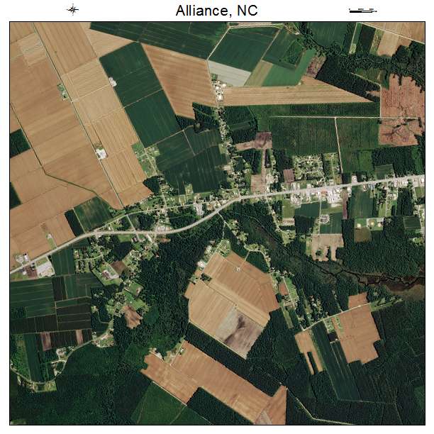 Alliance, NC air photo map