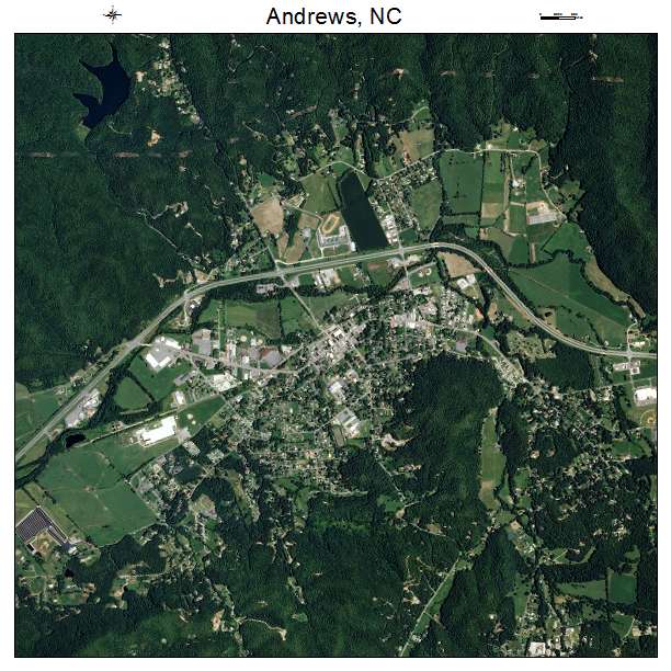 Andrews, NC air photo map