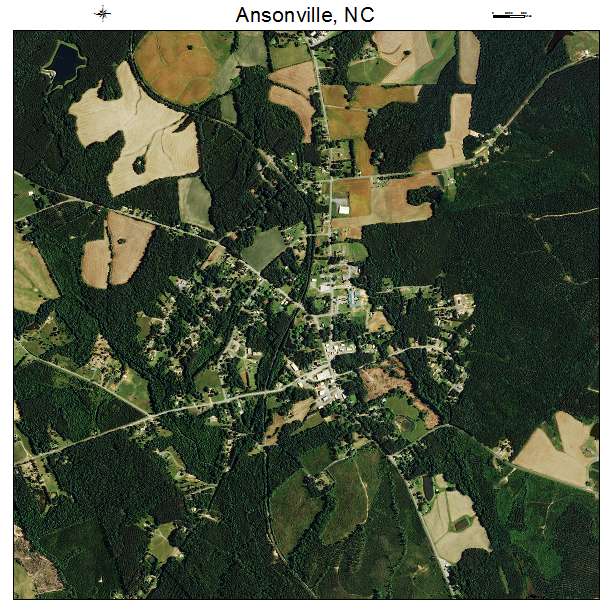 Ansonville, NC air photo map