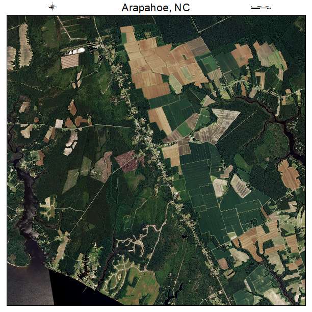 Arapahoe, NC air photo map